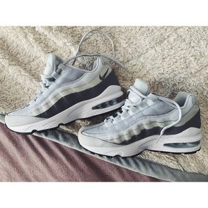 White & Gray Nike Airmax